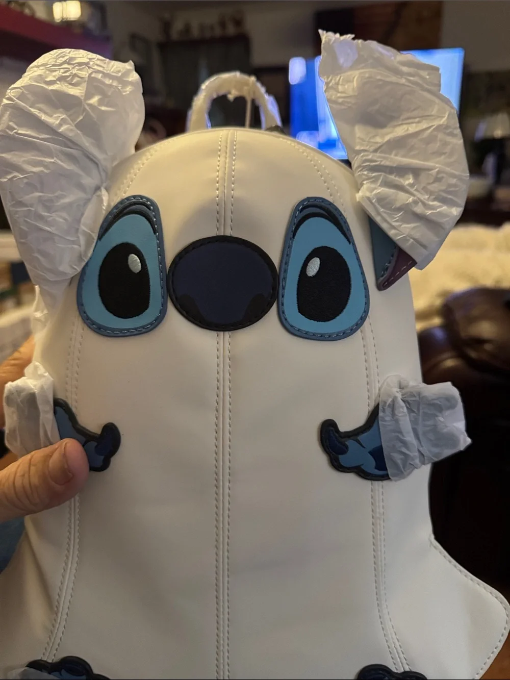 Loungefly White & Blue Stitch-Inspired Kids Backpack